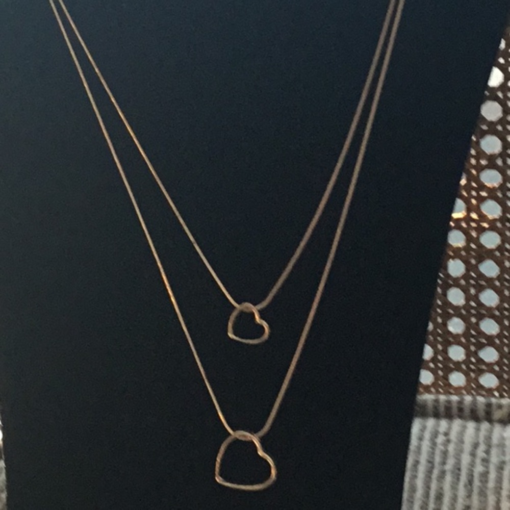 ๐โญ๏ธ๐NWOT Sterling Silver Double Heart SOLD โ๏ธโฎ๏ธ - Picture 5 of 5